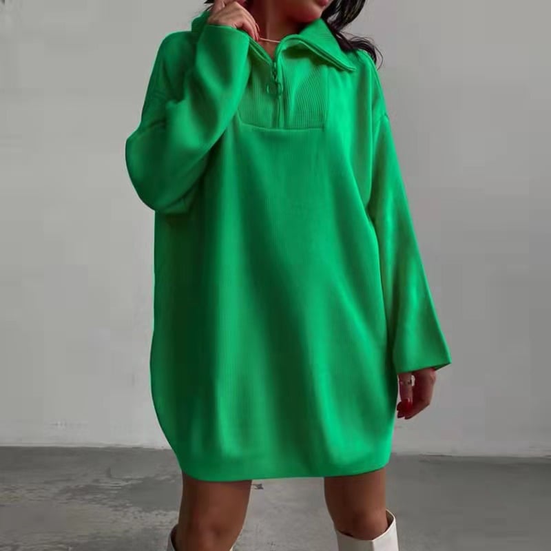 Paul Lapel Long Sleeve Knit Sweater